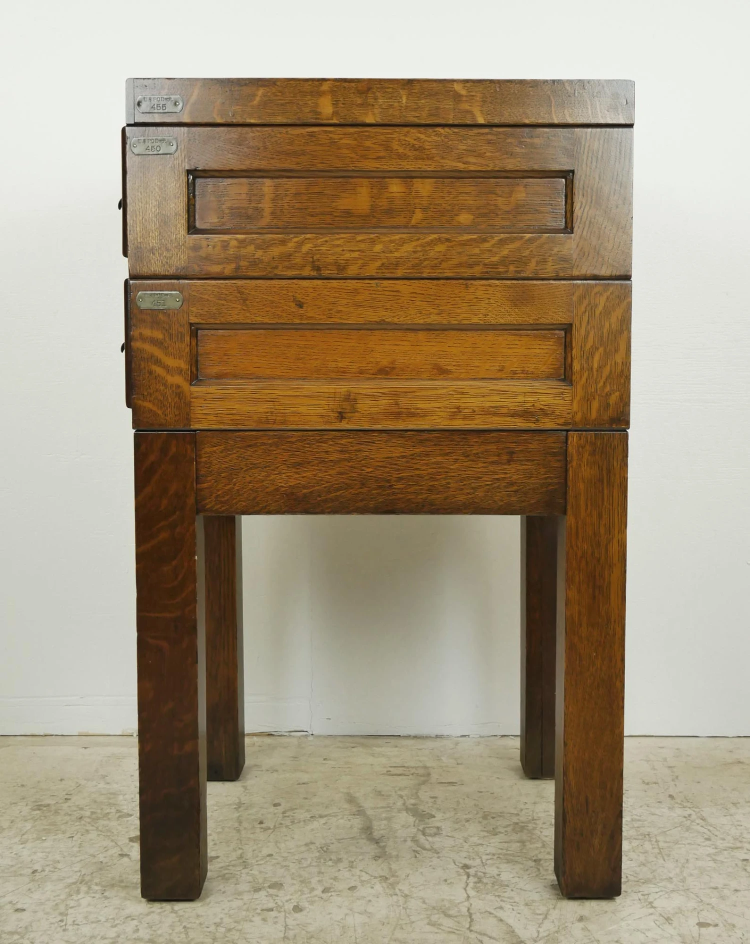 Antique Shaw Walker Oak 4 Drawer Card Catalog File Cabinet 13 Antique Shaw Walker Oak 4 Drawer Card Catalog File Cabinet - Image 11