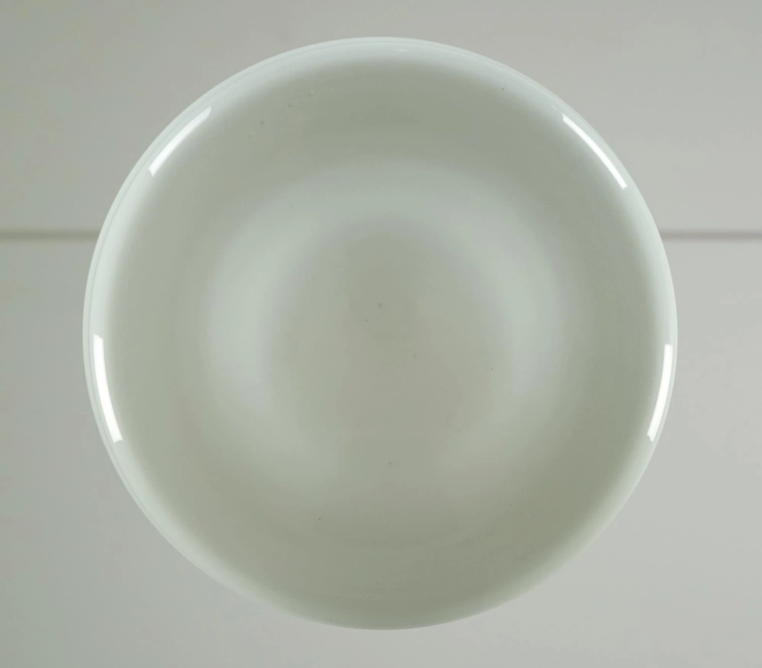 Antique Schoolhouse Milk Glass Steel White Flush Mount Light 7 Antique Schoolhouse Milk Glass Steel White Flush Mount Light - Image 5