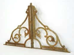 Pair Of 17.5 In. Antique Eastlake Wrought Iron Wall Brackets -OGT Sale Store q287580 05