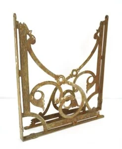Pair Of 17.5 In. Antique Eastlake Wrought Iron Wall Brackets -OGT Sale Store q287580 07