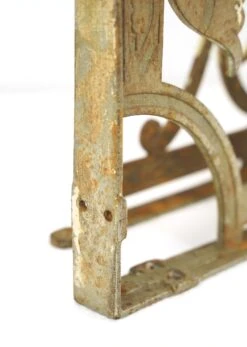 Pair Of 17.5 In. Antique Eastlake Wrought Iron Wall Brackets -OGT Sale Store q287580 08