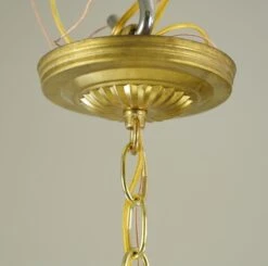 Vintage Cascading Crystal Polished Brass Basket Chandelier -OGT Sale Store q287602 06