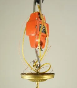 Vintage Cascading Crystal Polished Brass Basket Chandelier -OGT Sale Store q287602 07