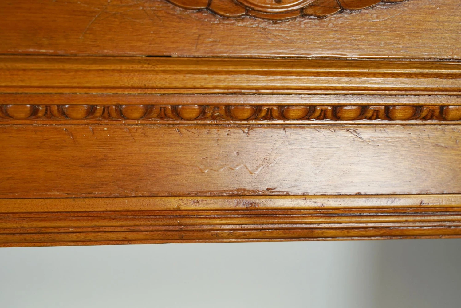 Refinished Federal Birch Wood Fireplace Mantel 15 Refinished Federal Birch Wood Fireplace Mantel - Image 13