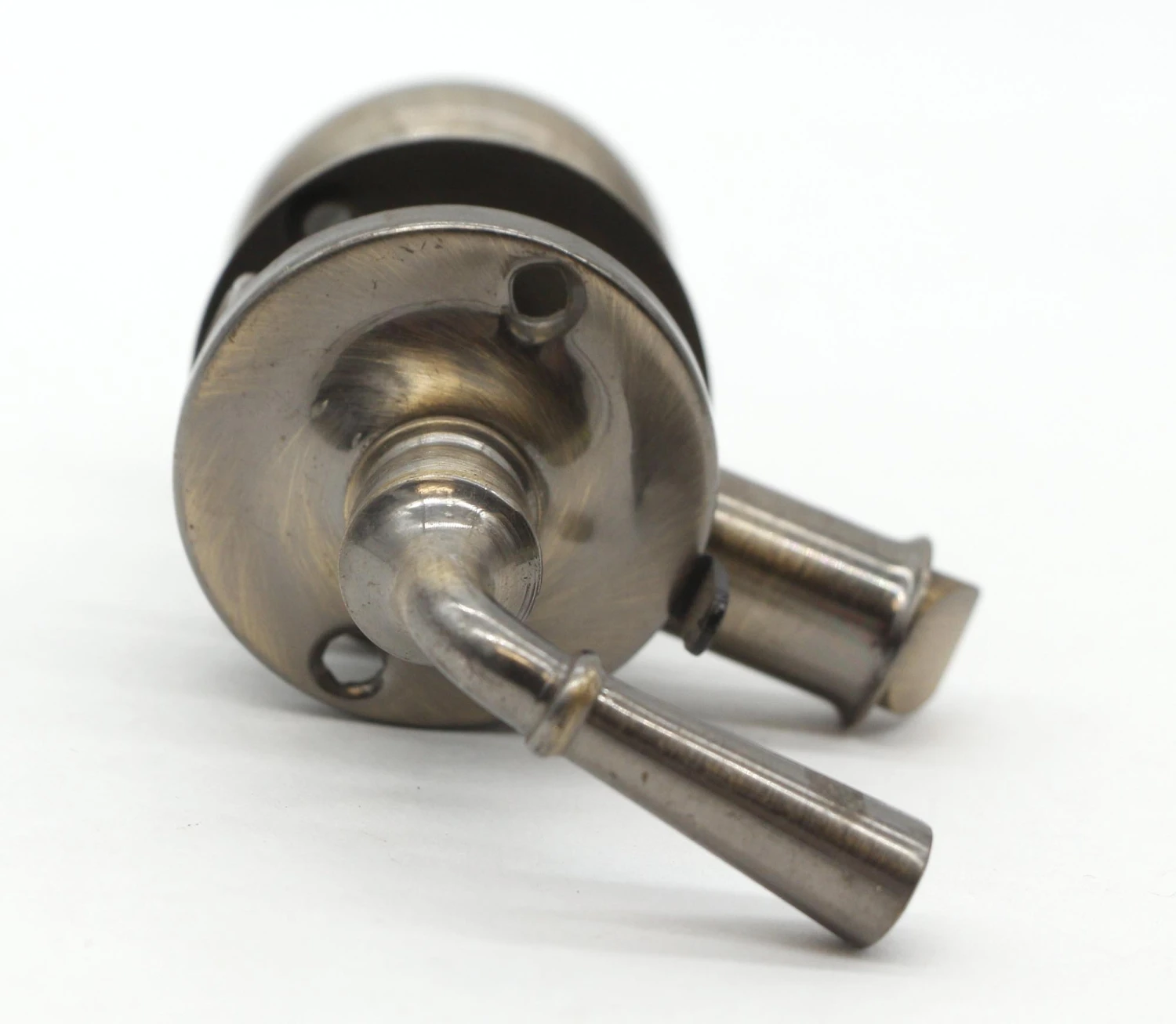 Antique Brushed Brass Petite Screen Door Knob Passage Set 9 Antique Brushed Brass Petite Screen Door Knob Passage Set - Image 7