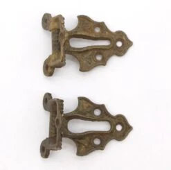 Pair Of Victorian 3.25 In. Bronze Ice Box Hinges 9 Pair Of Victorian 3.25 In. Bronze Ice Box Hinges -OGT Sale Store q287657 04
