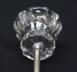 Vintage 1.125 In. Clear Fluted Glass Cabinet Drawer Knob 9 Vintage 1.125 In. Clear Fluted Glass Cabinet Drawer Knob -OGT Sale Store q287697 04