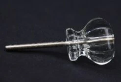 Pair Of Vintage Hexagon Clear Glass 1 In. Cabinet Drawer Knobs 12 Pair Of Vintage Hexagon Clear Glass 1 In. Cabinet Drawer Knobs -OGT Sale Store q287699 05