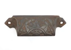 Pair Of 4.5 In. Antique Aesthetic Cast Iron Bin Drawer Pulls 10 Pair Of 4.5 In. Antique Aesthetic Cast Iron Bin Drawer Pulls -OGT Sale Store q287718 04