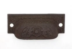 Pair Of Antique Victorian 3.25 In. Cast Iron Bin Drawer Pulls -OGT Sale Store q287733 04