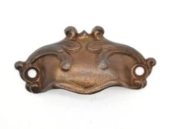 Pair Of Antique 3.125 In. Victorian Cast Iron Bin Drawer Pulls -OGT Sale Store q287734 04