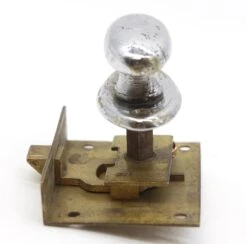 Reclaimed Nickeled Brass Complete Cabinet Latch Set 22 Reclaimed Nickeled Brass Complete Cabinet Latch Set -OGT Sale Store q287745 10