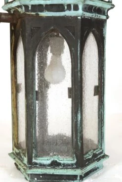 Pair Of 19th Century Gothic Bronze Verdigris Lantern Sconces 30 Pair Of 19th Century Gothic Bronze Verdigris Lantern Sconces -OGT Sale Store q287787 14
