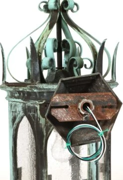 Pair Of 19th Century Gothic Bronze Verdigris Lantern Sconces 31 Pair Of 19th Century Gothic Bronze Verdigris Lantern Sconces -OGT Sale Store q287787 15