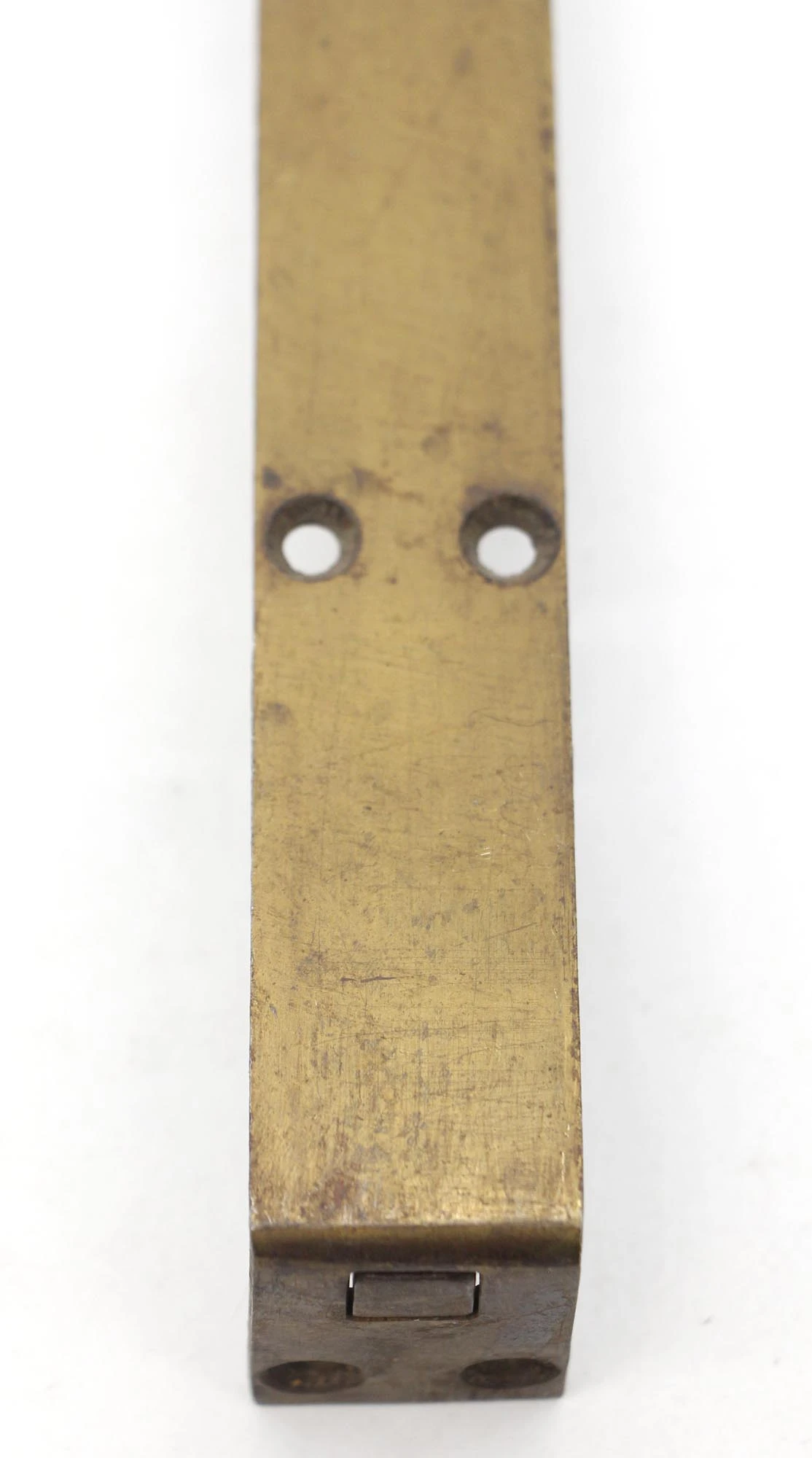 Vintage 12 In. Brass Plated Flush Mount Floor Bolt 6 Vintage 12 In. Brass Plated Flush Mount Floor Bolt - Image 4