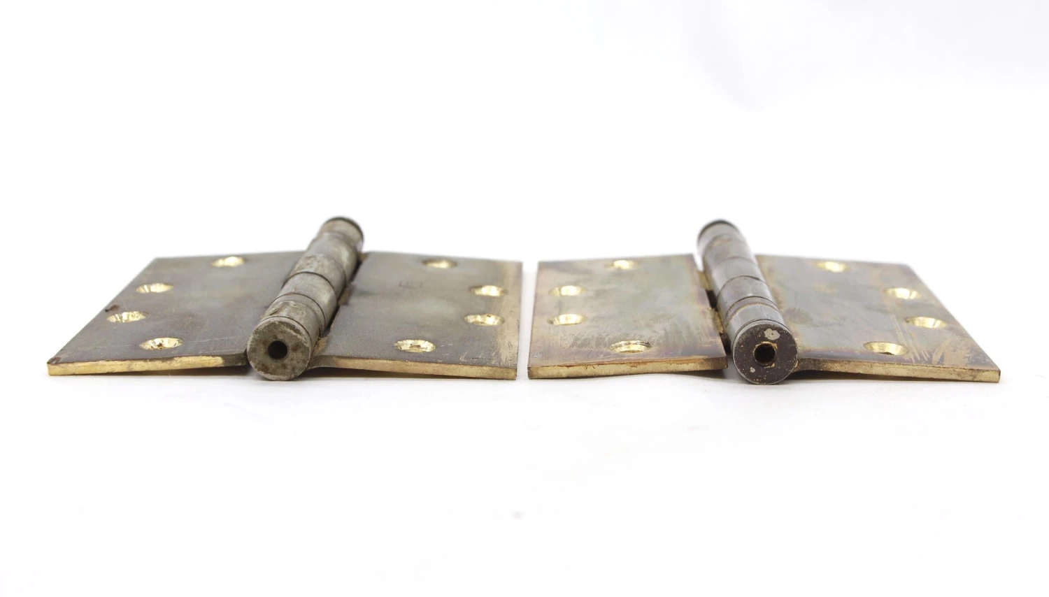Pair Of Hager 4.5 X 4.5 Brass Steel Ball Bearing Door Hinges 6 Pair Of Hager 4.5 X 4.5 Brass Steel Ball Bearing Door Hinges - Image 4