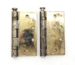 Pair Of Hager 4.5 X 4.5 Brass Steel Ball Bearing Door Hinges 13 Pair Of Hager 4.5 X 4.5 Brass Steel Ball Bearing Door Hinges -OGT Sale Store q287836 06