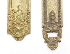 Vintage French Gilded Brass Oval Door Knob Set 17 Vintage French Gilded Brass Oval Door Knob Set -OGT Sale Store q287837 08