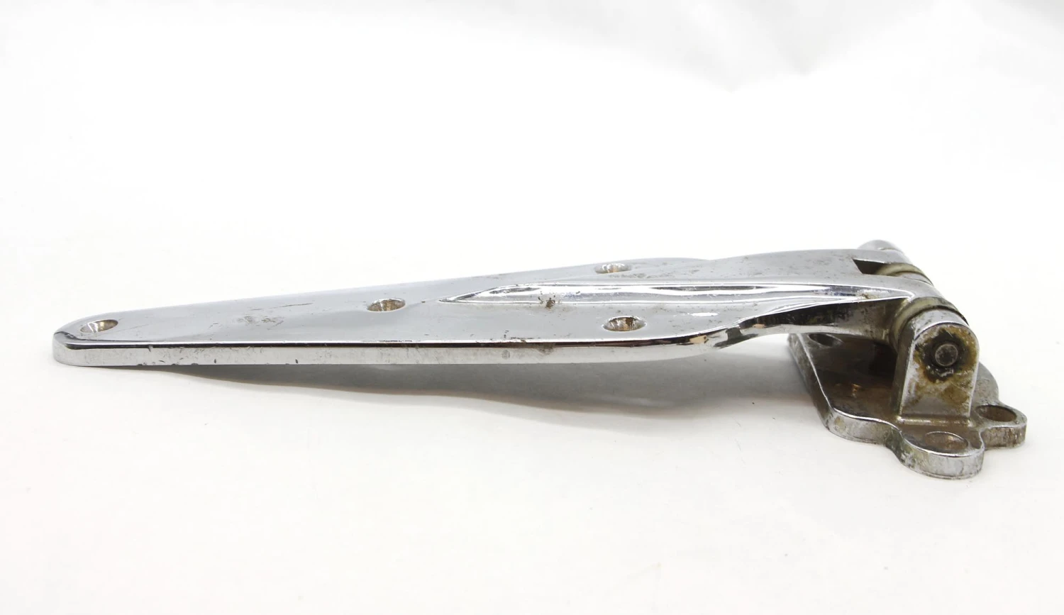Vintage 13 In. Chrome Brass Ice Box Door Hinge 7 Vintage 13 In. Chrome Brass Ice Box Door Hinge - Image 5
