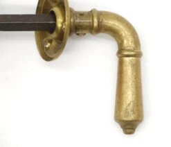 Vintage Oval Brass Knob & Lever Passage Door Knob Set 13 Vintage Oval Brass Knob & Lever Passage Door Knob Set -OGT Sale Store q287859 05