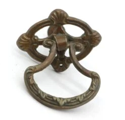 Pair Of 2.25 In. Art Deco Drop Ring Brass Drawer Pulls 10 Pair Of 2.25 In. Art Deco Drop Ring Brass Drawer Pulls -OGT Sale Store q287894 04