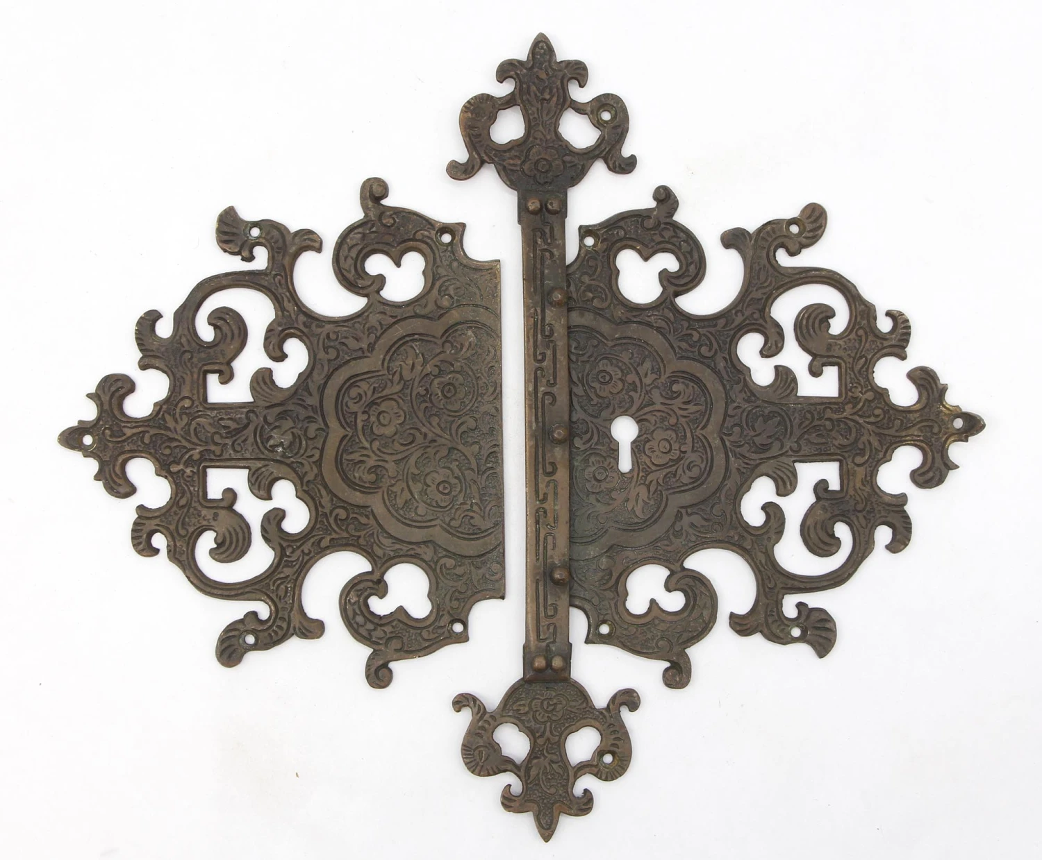 Antique Victorian Bronze Cabinet Furniture Hardware Set 7 Antique Victorian Bronze Cabinet Furniture Hardware Set - Image 5