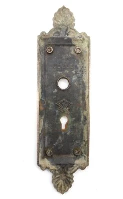 Antique 9 In. Brass Russell & Erwin Empire Passage Door Back Plate 11 Antique 9 In. Brass Russell & Erwin Empire Passage Door Back Plate -OGT Sale Store q287969 04