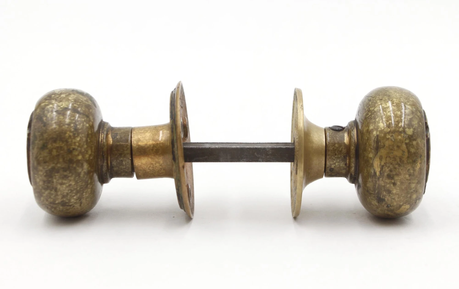 Antique Emblematic BU Brass Door Knob Set 7 Antique Emblematic BU Brass Door Knob Set - Image 5