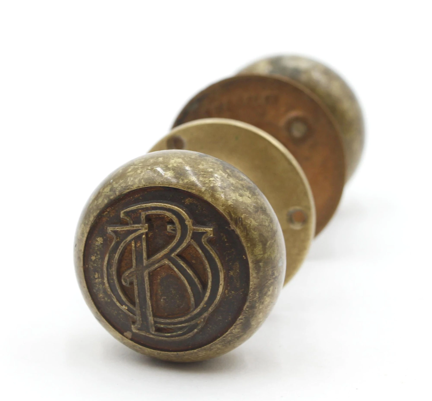 Antique Emblematic BU Brass Door Knob Set 8 Antique Emblematic BU Brass Door Knob Set - Image 6