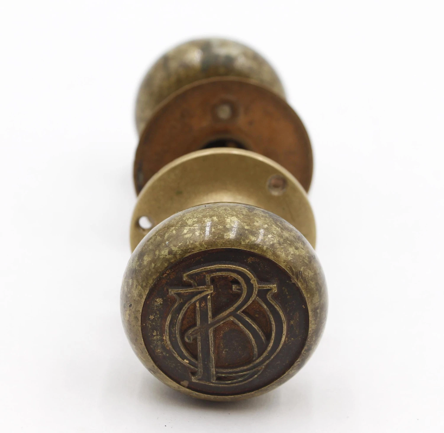 Antique Emblematic BU Brass Door Knob Set 9 Antique Emblematic BU Brass Door Knob Set - Image 7