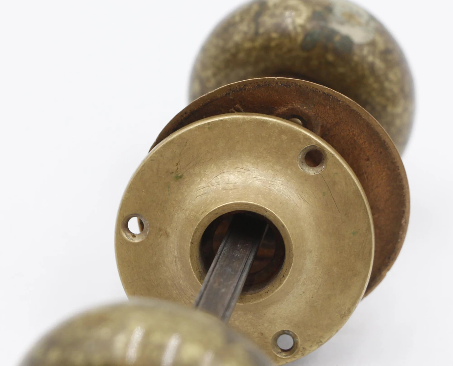 Antique Emblematic BU Brass Door Knob Set 10 Antique Emblematic BU Brass Door Knob Set - Image 8