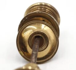 Vintage Beaded Polished Cast Brass Door Knob Set 16 Vintage Beaded Polished Cast Brass Door Knob Set -OGT Sale Store q287981 06