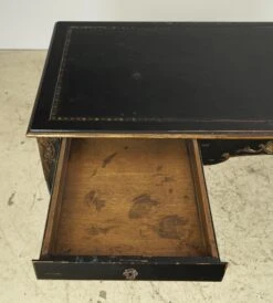 French Black & Gold Detailed Wood Writing Desk -OGT Sale Store q288020 05