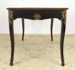 French Black & Gold Detailed Wood Writing Desk -OGT Sale Store q288020 12