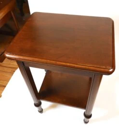 Traditional Wood End Table With Bottom Shelf -OGT Sale Store q288111 08