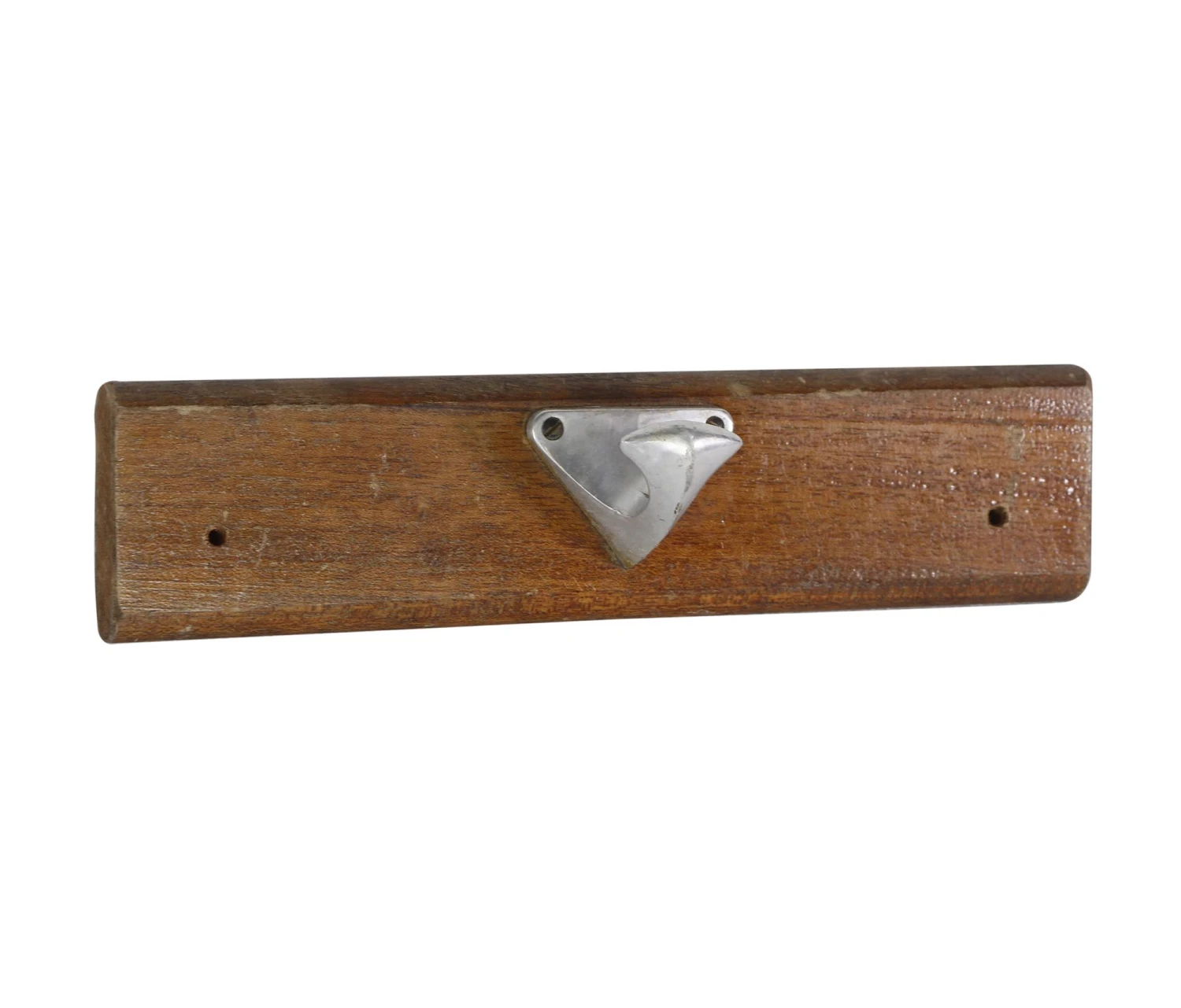 European 1 Art Deco Aluminum Hook Wood Mount Wall Rack 3 European 1 Art Deco Aluminum Hook Wood Mount Wall Rack