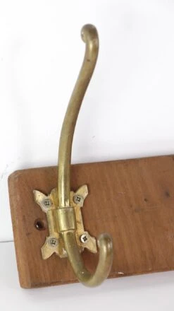 European Vintage Double Brass Hook Wall Rack 10 European Vintage Double Brass Hook Wall Rack -OGT Sale Store racks for sale 22bel10725