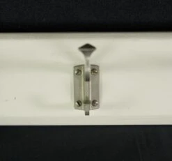 Vintage European 4 Aluminum Hook Spiked Pine Wall Rack 16 Vintage European 4 Aluminum Hook Spiked Pine Wall Rack -OGT Sale Store racks for sale 24bel11088