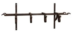 Wrought Iron Hook And Shelving Unit