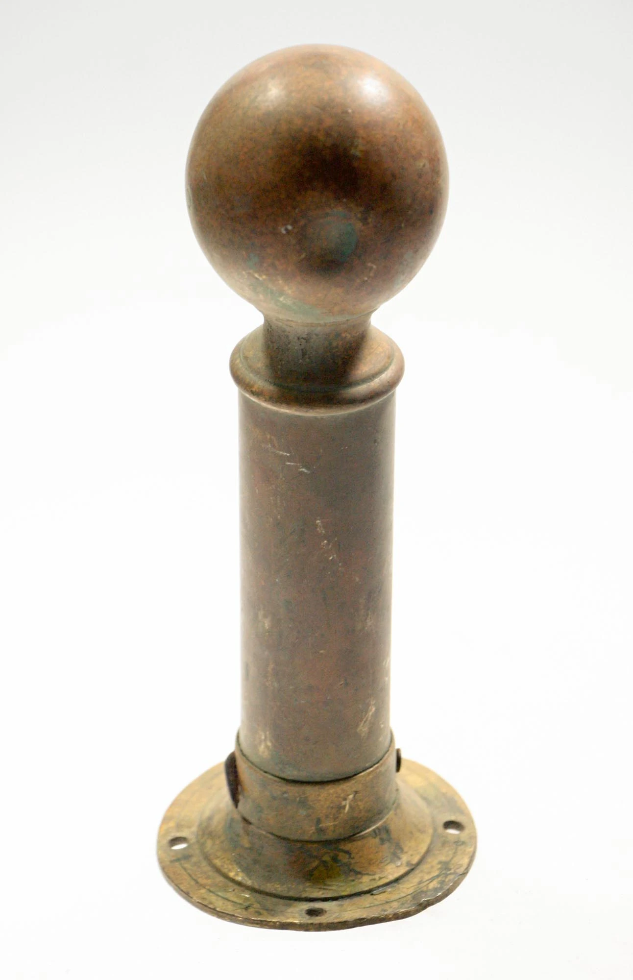 Reclaimed Brass Bar Rail End Bracket 4 Reclaimed Brass Bar Rail End Bracket - Image 2