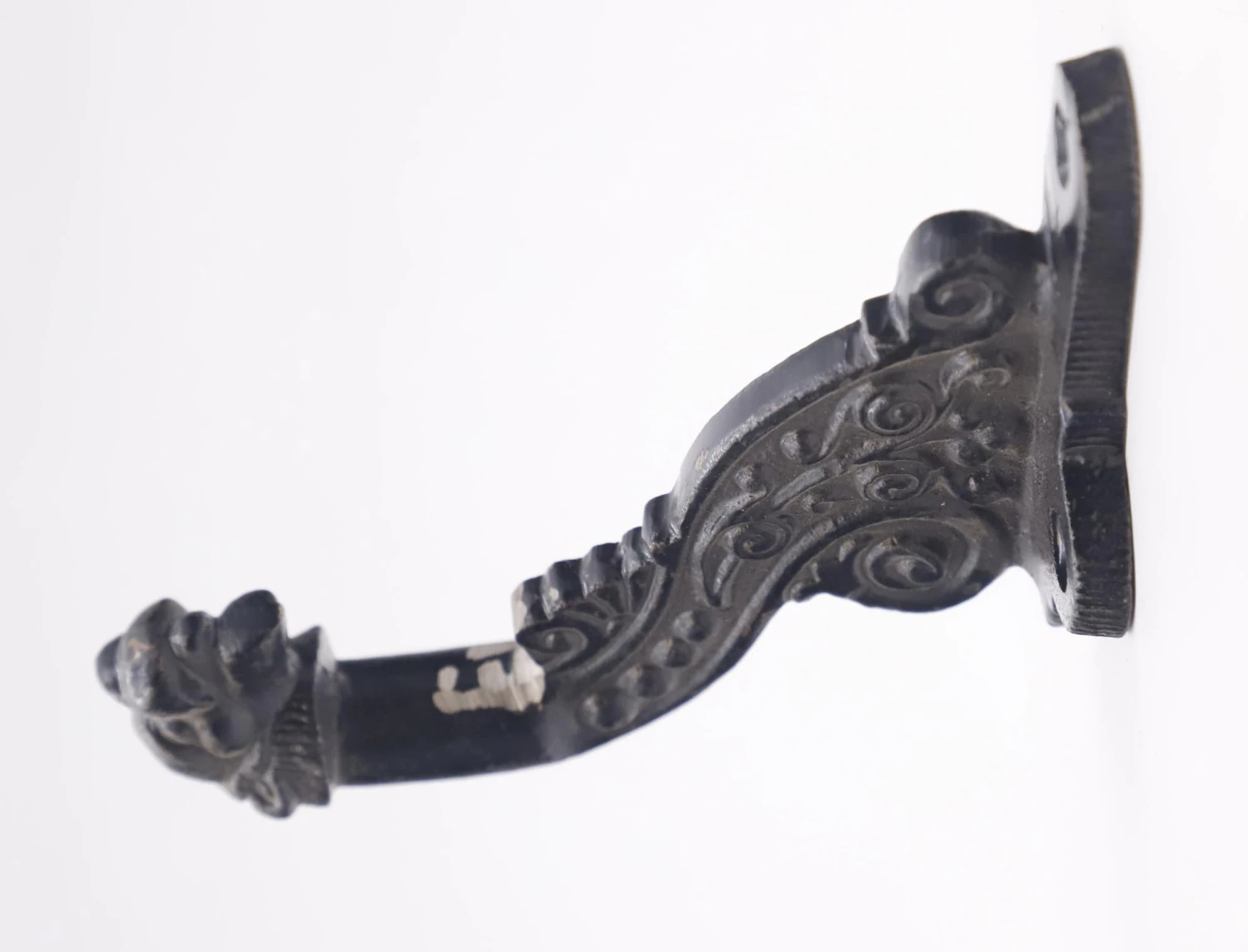 Repro Black Cast Iron Staircase Railing Bracket 4 Repro Black Cast Iron Staircase Railing Bracket - Image 2