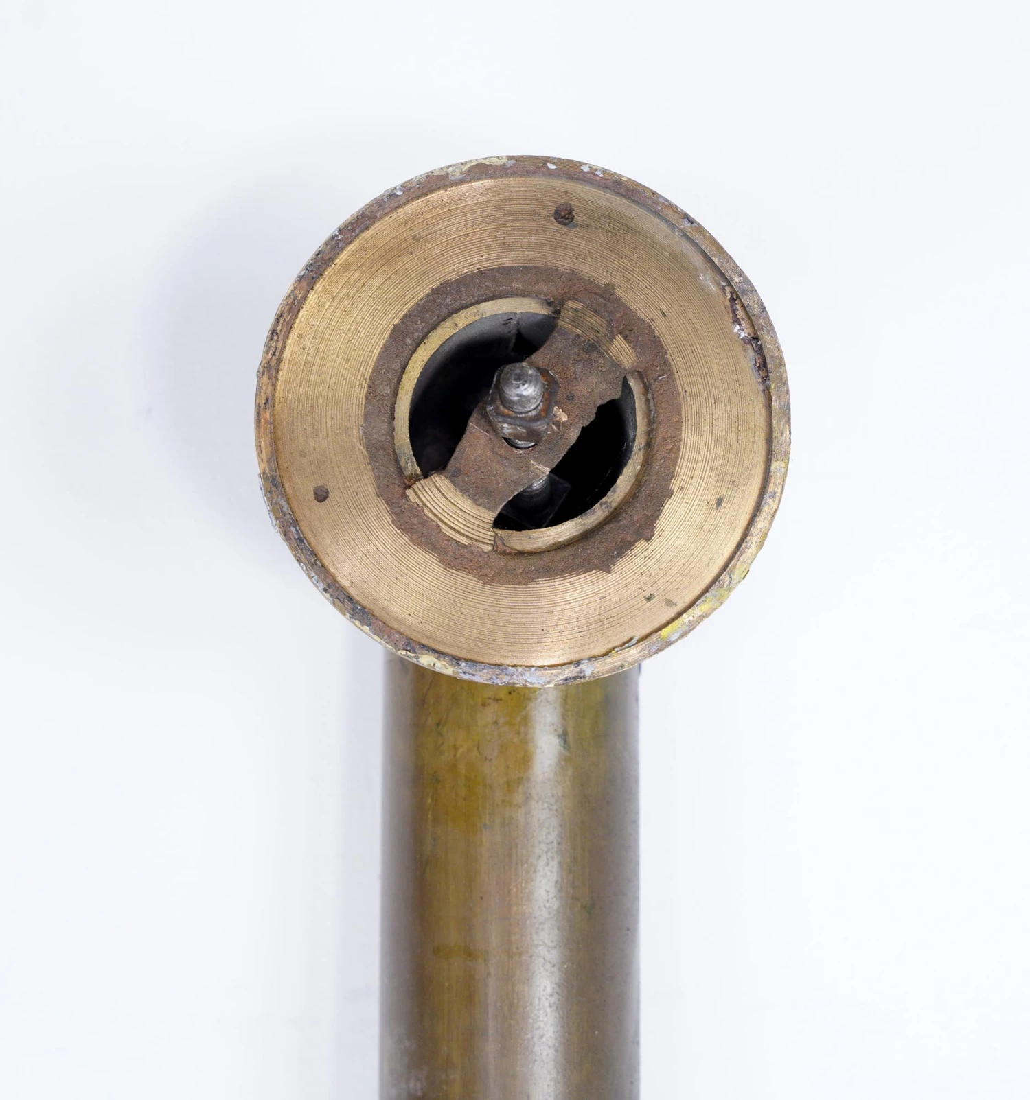 Vintage 90 In. Patina Bronze Hand Rail 4 Vintage 90 In. Patina Bronze Hand Rail - Image 2