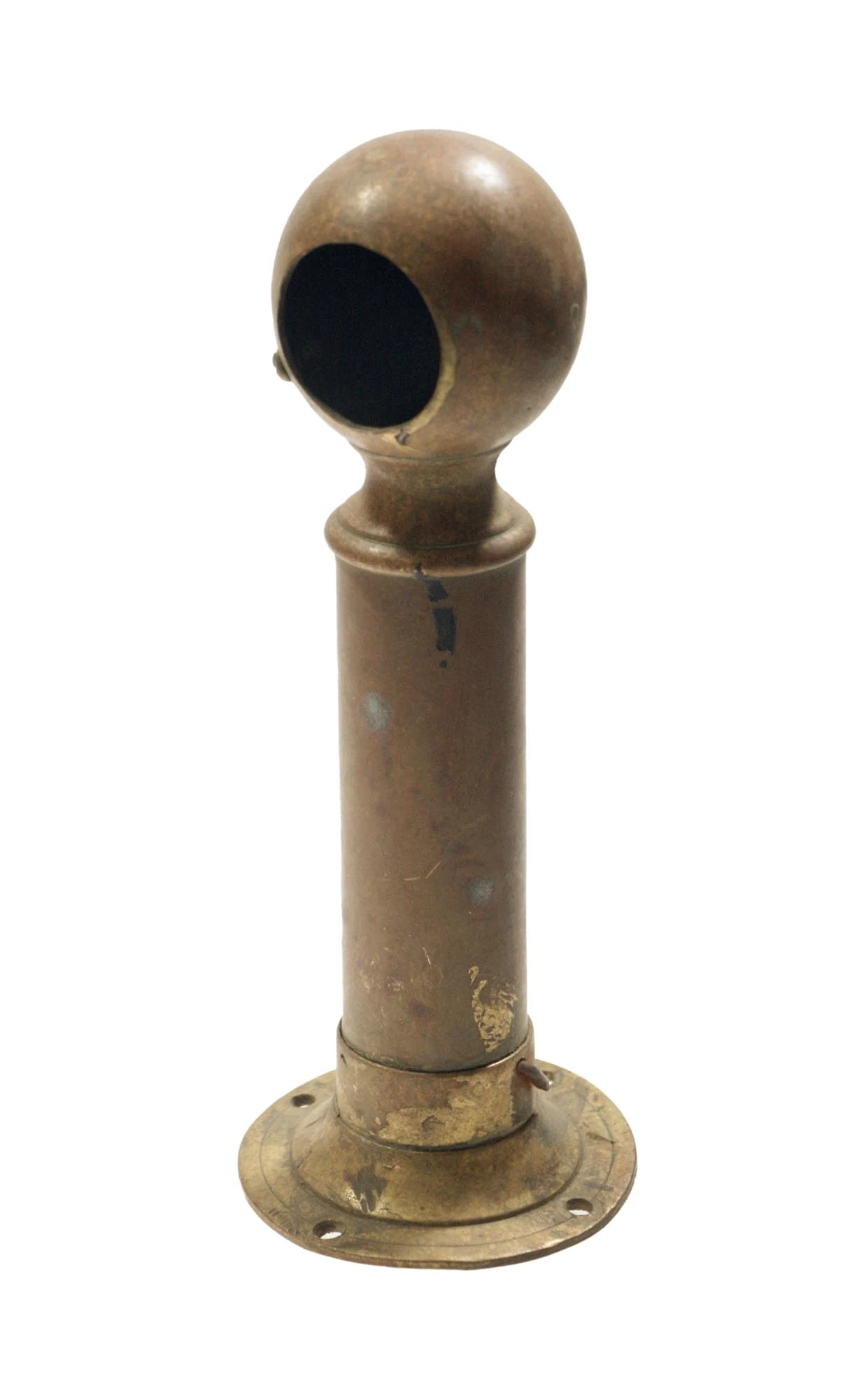 Reclaimed Brass Bar Rail End Bracket 3 Reclaimed Brass Bar Rail End Bracket