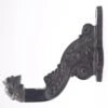 Repro Black Cast Iron Staircase Railing Bracket -OGT Sale Store railing hardware repro black cast iron staircase railing bracket q280359