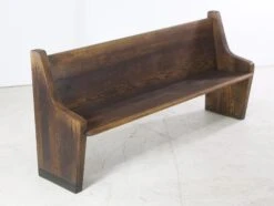 Antique 6 Ft. Oak Dark Tone Church Pew 13 Antique 6 Ft. Oak Dark Tone Church Pew -OGT Sale Store religious antiques for sale q274019