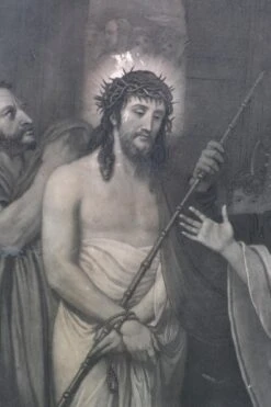 Vintage Christ Rejected Plaster Framed Print -OGT Sale Store religious antiques for sale q274456