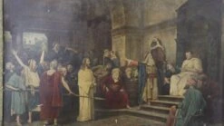 Antique Carved Wood Frame Religious Print 9 Antique Carved Wood Frame Religious Print -OGT Sale Store religious antiques for sale q278595