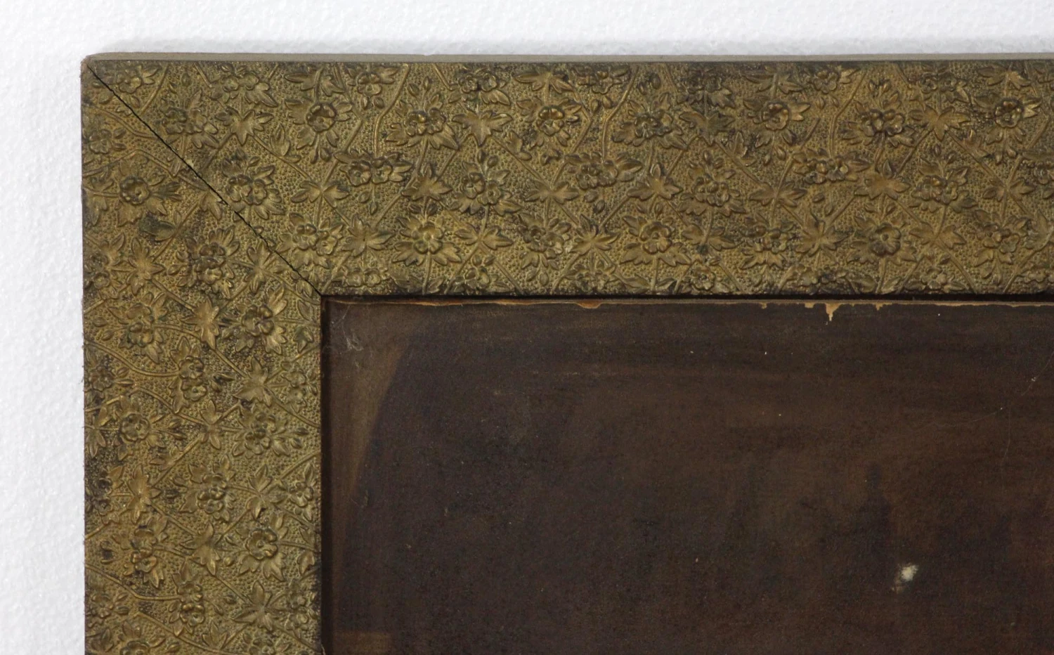 Antique Carved Wood Frame Religious Print 4 Antique Carved Wood Frame Religious Print - Image 2