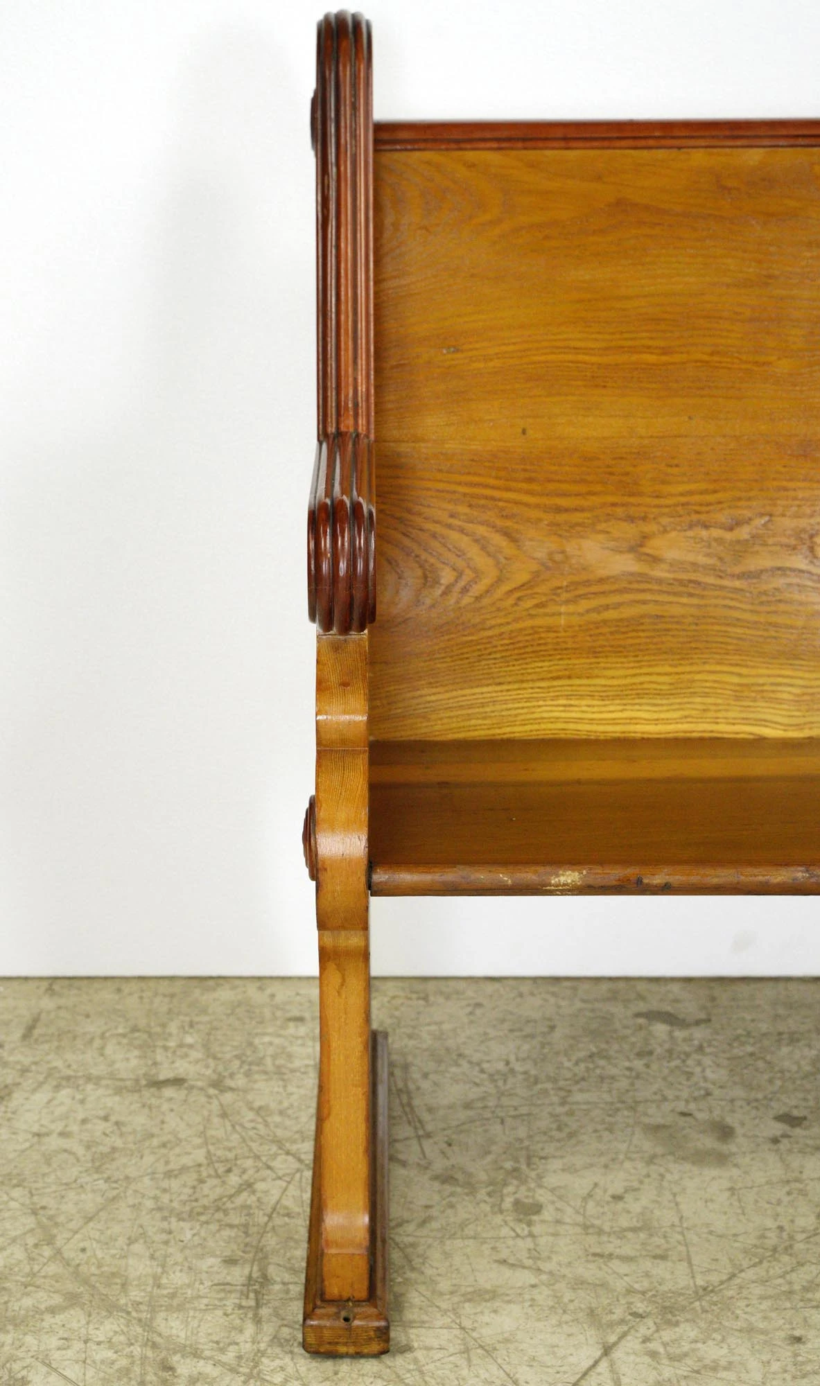 Reclaimed Restored 47 In. Wooden Pine Pew Bench 4 Reclaimed Restored 47 In. Wooden Pine Pew Bench - Image 2