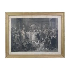 Vintage Christ Rejected Plaster Framed Print